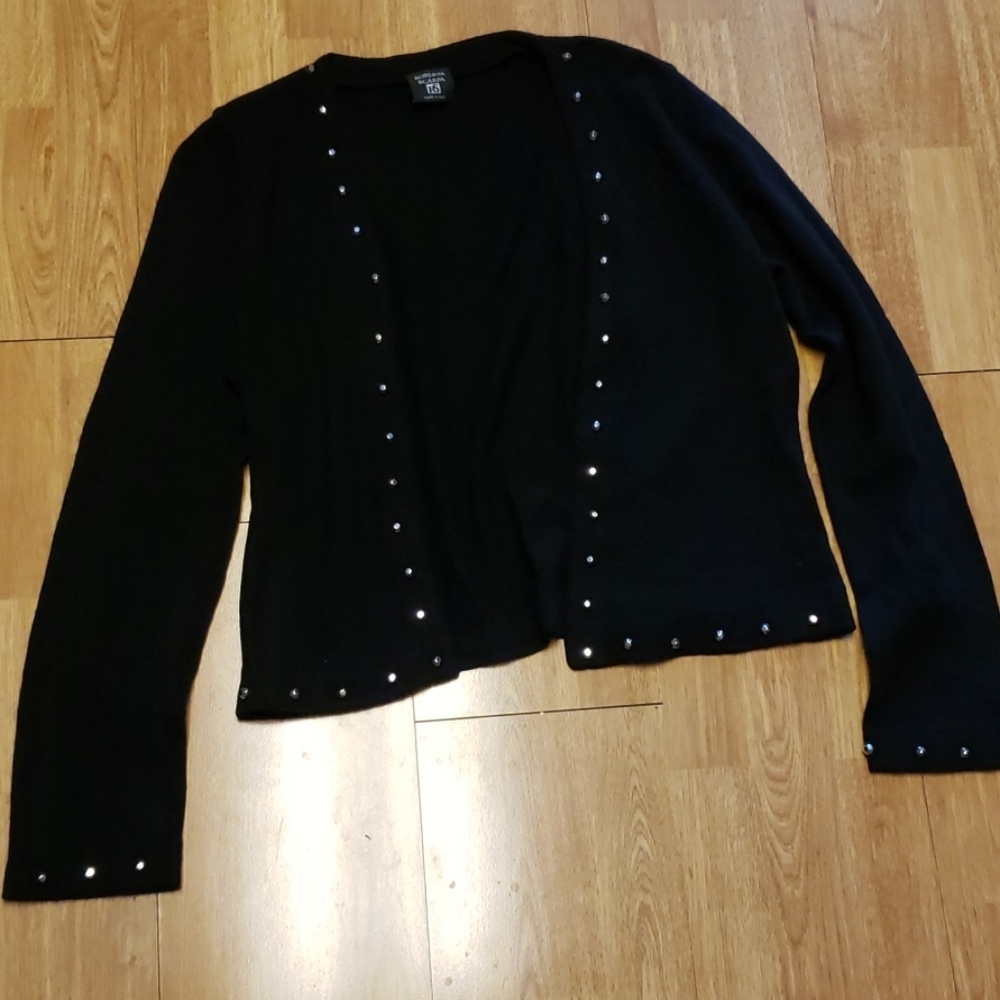 Roberta Scarpa wool studded open cardigan 14